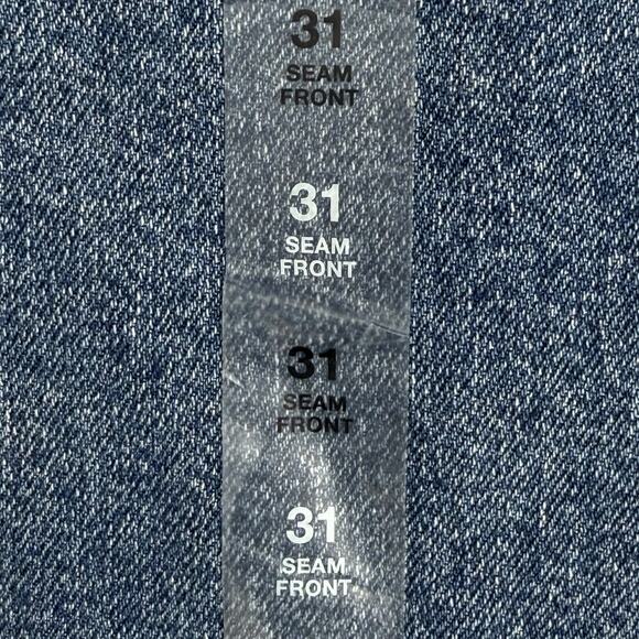 And Now This The Seam Front Wide Leg NEW Jeans Sz 31 Womens M Wash Super Cool - Picture 5 of 9